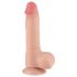 Lovetoy Sliding-Skin - dildo su dvigubu sluoksniu ir sėklidėmis
