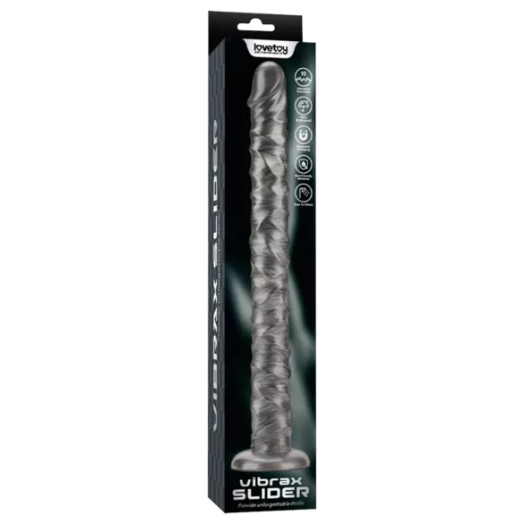 Lovetoy King Sized - didelis vibratorius - 40,5 cm - pilkas