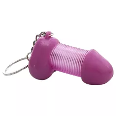 Roomfun - juokingas penio raktų pakabukas (violetinis)