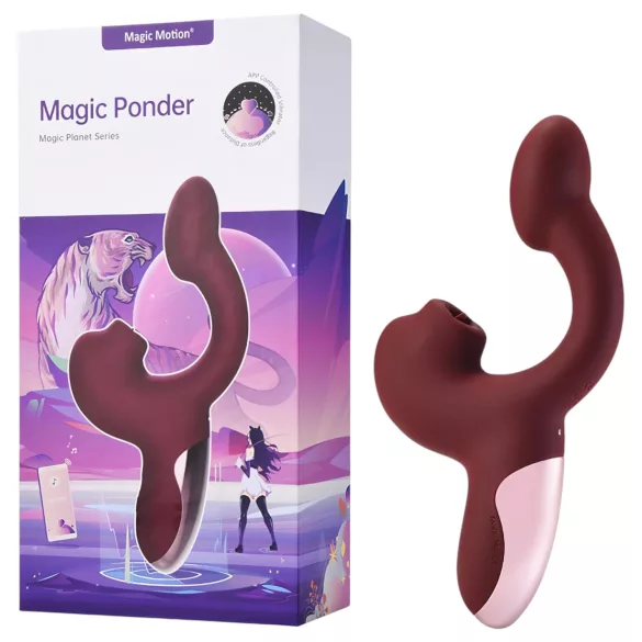 Magic Motion Magic Ponder - vibratorius su klitorine šakele 2in1 - bordinis