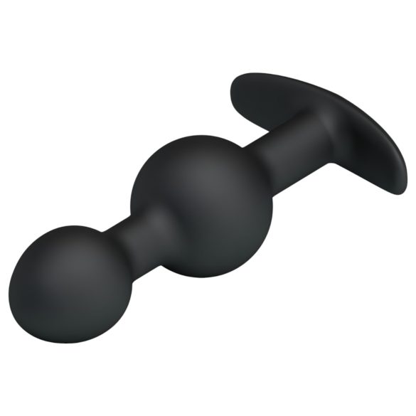 Pretty Love - analinis dildo su vidiniais rutuliukais - juodas