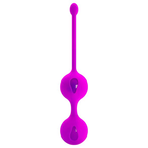 Pretty Love Kegel Up II – dvigubas geiša kamuoliukų rinkinys (violetinės)