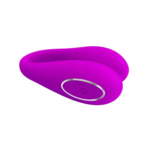 Pretty Love August - vibratorius G taškui ir klitoriui - įkraunamas - rožinis