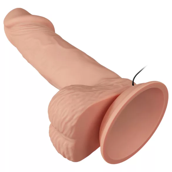 Baile Zebulon - realistiškas vibratorius su sėklidėmis - 19 cm kūno spalvos