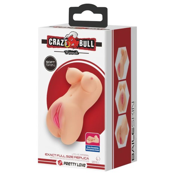 Crazy Bull - realistiška mini vagina - natūrali spalva