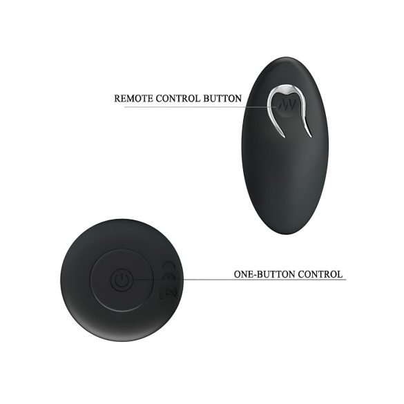 MR. PLAY - analinis vibruojantis kaištis - belaidis - juodas