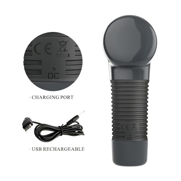 Pretty Love Magic Gun - kūno masažuoklis - juodas