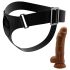 Pretty Love Harness - universalūs apatiniai su dildo - 17 cm (juoda)