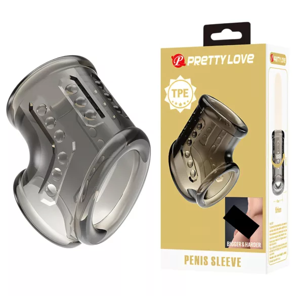 Pretty Love - penio ir sėklidžių žiedas (permatomas)