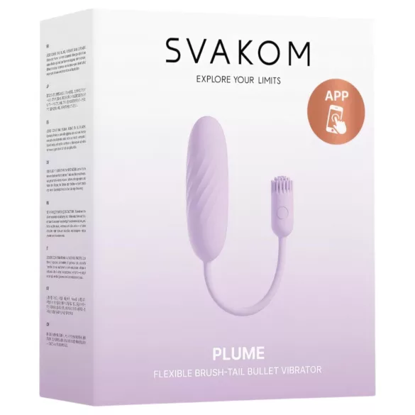 Svakom Plume - 2in1 vibruojantis kiaušinėlis (violetinis)