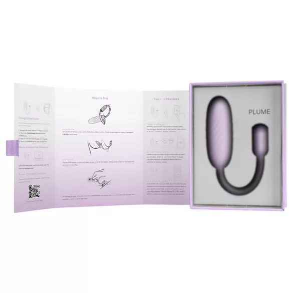 Svakom Plume - 2in1 vibruojantis kiaušinėlis (violetinis)