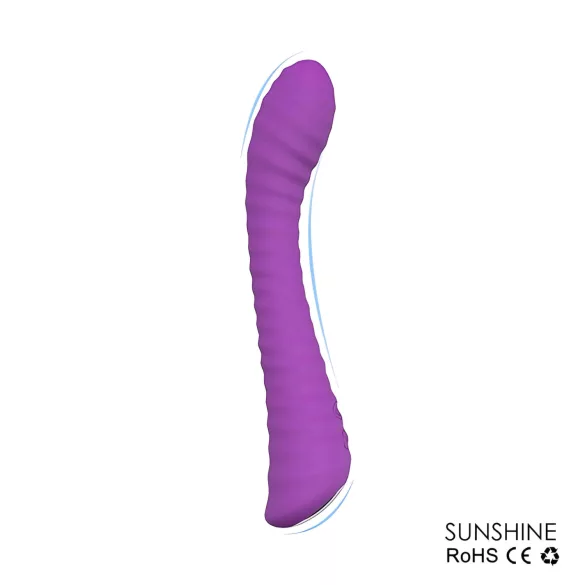 Sex HD Sunshine - G taško vibratorius su grioveliais - įkraunamas - violetinis