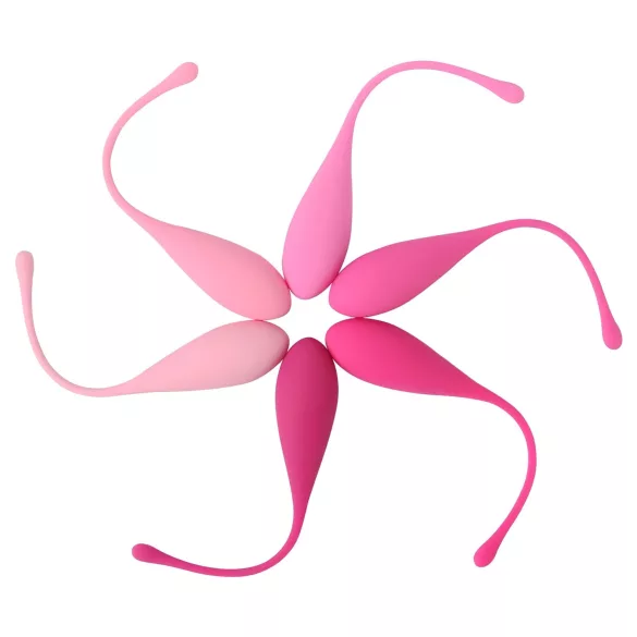 Sex HD Eggs - kėgelio kamuoliukų rinkinys 6 vnt - rožiniai