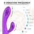 HD Muses - įkraunamas vandeniui atsparus šildantis vibratorius (violetinis)