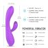 HD Muses - įkraunamas vandeniui atsparus šildantis vibratorius (violetinis)