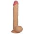 Lovetoy King-Sized - dildo su siurbtuku - realistiškas - 25cm kūno spalvos