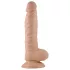 Lovetoy Real Extreme - dildo su siurbtuku - 21 cm - kūno spalvos