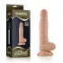 Lovetoy Real Extreme - dildo su siurbtuku - 21 cm - kūno spalvos