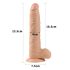 Lovetoy Real Extreme - dildo su siurbtuku - 24 cm