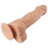 Lovetoy Real Extreme - dildo su siurbtuku - 23 cm - kūno spalvos