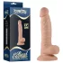 Real Extreme - dildo su kapšeliu ir siurbtuku G taškui, 19 cm (kūno spalvos)