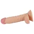 Real Extreme - dildo su kapšeliu ir siurbtuku G taškui, 19 cm (kūno spalvos)