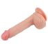 Lovetoy Nature Cock - realistiškas dildo su siurbtuku - 21 cm kūno spalvos