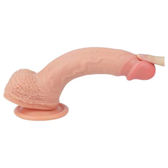 Lovetoy Nature Cock - realistiškas dildo su siurbtuku - 21 cm kūno spalvos