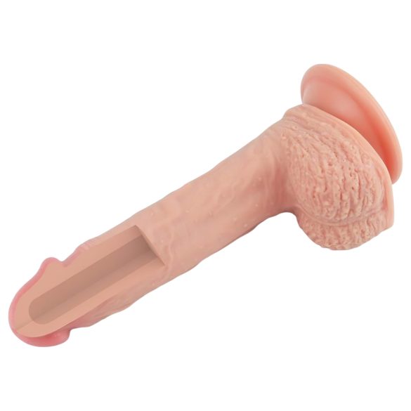 Lovetoy Nature Cock - realistiškas dildo su siurbtuku - 21 cm kūno spalvos