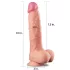 Lovetoy Nature Cock - realistiškas dvigubo sluoksnio dildo - 25 cm kūno spalvos