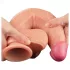 Lovetoy Nature Cock - realistiškas dvigubo sluoksnio dildo - 25 cm kūno spalvos