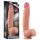 Lovetoy Nature: Tikroviškas dvigubas dildo, 30cm, natūralus.