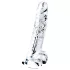 Lovetoy Flawless Clear - dildo su siurbtuku - permatomas - 19 cm