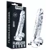 Lovetoy Flawless Clear - dildo su siurbtuku - permatomas - 19 cm