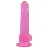 Lovetoy - dildo su prisiurbtuku - 20 cm - rožinis