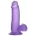 Lovetoy - dildo su siurbtuku - 15 cm - violetinis