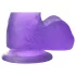 Lovetoy - dildo su siurbtuku - 15 cm - violetinis