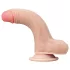 Lovetoy Sliding-Skin - dvigubas dildo - 18 cm - kūno spalvos