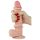 Lovetoy Sliding-Skin - dvigubo sluoksnio dildo - 21cm (natūr.)