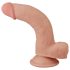 Lovetoy Sliding-Skin - dvigubo sluoksnio dildo - 21cm (natūr.)