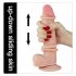 Lovetoy Sliding-Skin - dvigubo sluoksnio dildo - 21cm (natūr.)