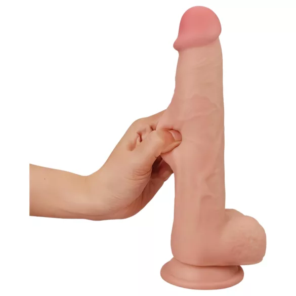 Lovetoy - dvigubas dildo - 23 cm - natūralios spalvos