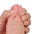 Lovetoy Sliding-Skin - dviejų sluoksnių dildo - 23cm (natūralus)