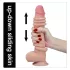 Lovetoy - dvigubas dildo - 23 cm - natūralios spalvos