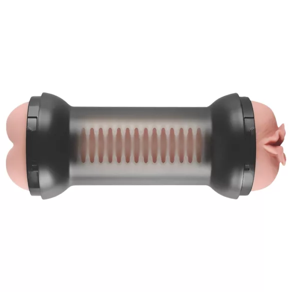 Lovetoy - vaginos ir analinis masturbatorius - natūralios spalvos