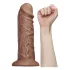 Lovetoy Chubby - realistiškas dildo su siurbtuku - 25 cm - kūno spalvos