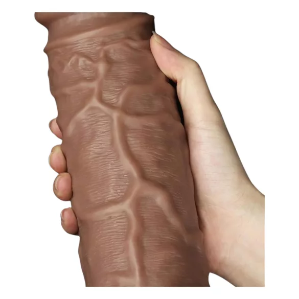 Lovetoy Chubby - realistiškas dildo su siurbtuku - 25 cm - kūno spalvos