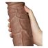 Lovetoy Chubby - Natūralus, 25cm tikroviškas dildo su siurbtuku