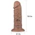 Lovetoy Chubby - Natūralus, 25cm tikroviškas dildo su siurbtuku