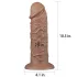 Lovetoy Chubby - realistiškas dildo su siurbtuku - 25 cm - kūno spalvos